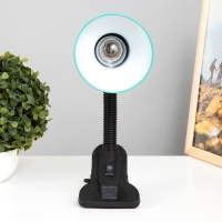 Лампа настольная Е27, с выкл. на зажиме (220В) зеленая (108В) RISALUX Лампа настольная Е27, с выкл. на зажиме (220В) зеленая (108В) RISALUX