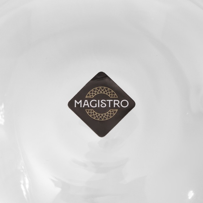 Пиала стеклянная с двойными стенками Magistro &laquo;Дуо&raquo;, 400 мл, 13&times;13&times;8 см