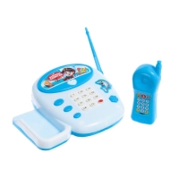 Музыкальный телефончик &laquo;Весёлое путешествие&raquo;, русская озвучка, цвет голубой