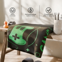 Полотенце махровое Этель Play game, 50х90 см, 100% хлопок, 420 г/м2 Полотенце махровое Этель Play game, 50х90 см, 100% хлопок, 420 г/м2