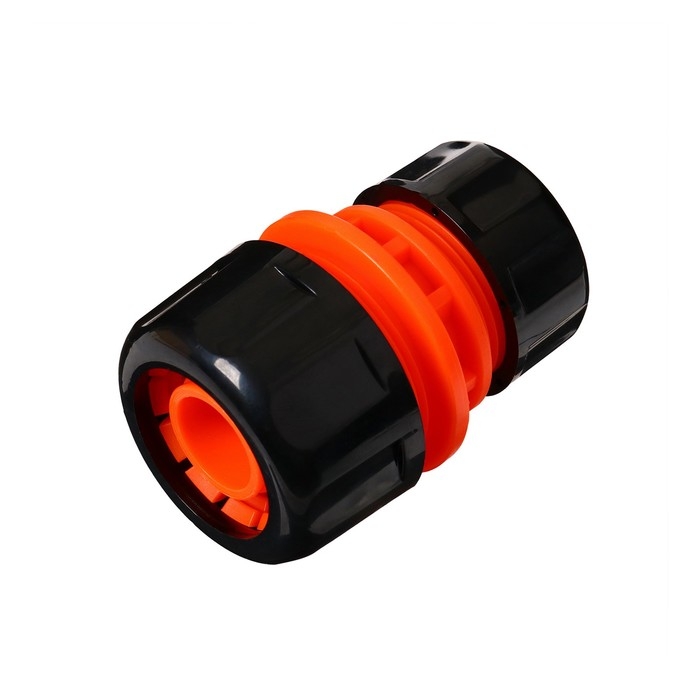 Муфта переходная, для шлангов 3/4" (19 мм) &ndash; 1" (25 мм), цанговое соединение, пластик, &laquo;Жук&raquo;