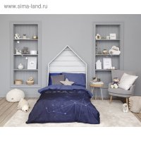 Постельное бельё 1,5 сп. Этель «Space» 145×210 см, 150×210 см, 50×70 см-1 шт, поплин, 100 % хлопок Постельное бельё 1,5 сп. Этель «Space» 145×210 см, 150×210 см, 50×70 см-1 шт, поплин, 100 % хлопок