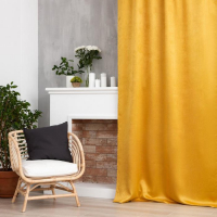 Штора портьерная Этель "Классика" цв.желтый, 270*300 см, 100% п/э Штора портьерная Этель "Классика" цв.желтый, 270*300 см, 100% п/э