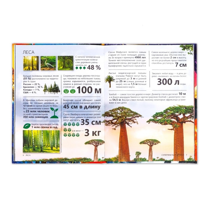 Энциклопедия в твёрдом переплёте &laquo;Инфографика. Суперфакты в цифрах&raquo;, 48 стр.