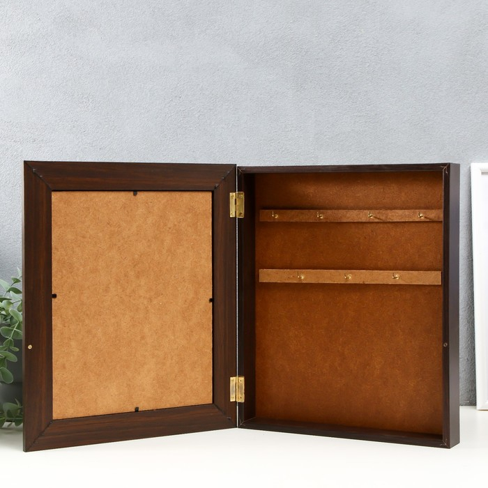 Ключница "Правила нашего дома" 26х30,5х6 см венге МИКС