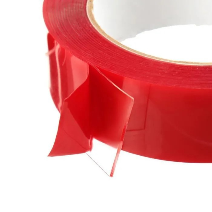 Клейкая лента TORSO, прозрачная, двусторонняя, акриловая, 50 мм х 5 м Клейкая лента TORSO, прозрачная, двусторонняя, акриловая, 50 мм х 5 м