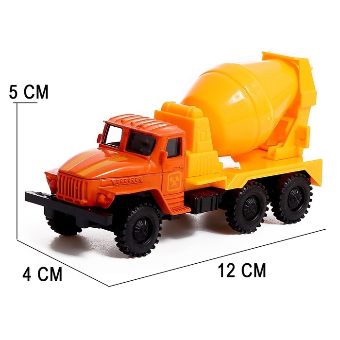 Грузовик металлический &laquo;УРАЛ &laquo;Бетон&raquo;, инерция, масштаб 1:43