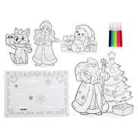 3D-Раскраска &laquo;Дед Мороз и Снегурочка&raquo;