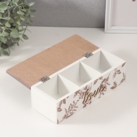 Шкатулка дерево с делениями "Грибы и растения. Love" 23,7х9,5х7,5 см Шкатулка дерево с делениями "Грибы и растения. Love" 23,7х9,5х7,5 см