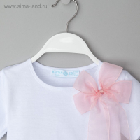 Футболка детская KAFTAN "Бантик", р.28 (86-92 см), белый