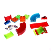 Конструктор магнитный &laquo;Магический трек&raquo;, машинка ездит от батареек, 72 детали