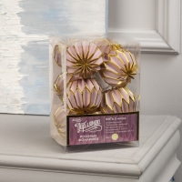 Гирлянда &laquo;Нить&raquo; 2 м с насадками &laquo;Розовый фонарик&raquo;, IP20, прозрачная нить, 10 LED, батарейки AAх2 (нет в комплекте), свечение тёплое белое