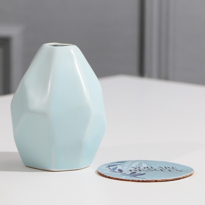 Ваза для цветов и подставка «You are beauty», 9 х 7 х 7 см, 100 мл. Ваза для цветов и подставка «You are beauty», 9 х 7 х 7 см, 100 мл.