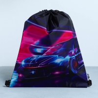 Мешок для обуви &laquo;Гонщик&raquo; болоньевый материал, 30 х 40 см