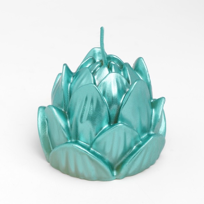 Свеча фигурная Свеча фигурная "Лотос", 6,6х6,5 см, тиффани