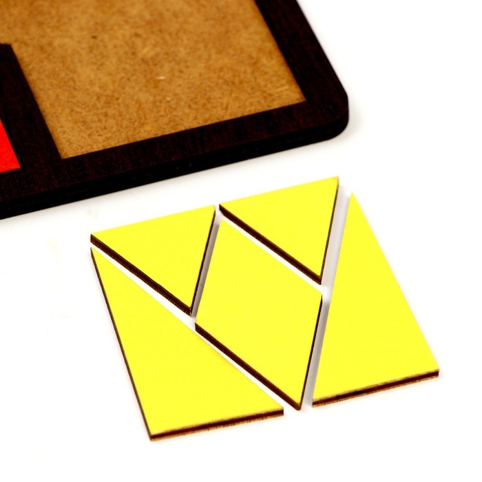 Развивающая доска &laquo;Сложи квадрат&raquo; 3 уровень сложности