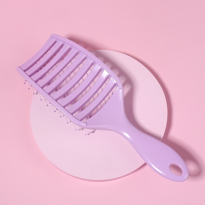 Расчёска массажная, широкая, вентилируемая, 7,5 × 23 см, цвет МИКС Расчёска массажная, широкая, вентилируемая, 7,5 × 23 см, цвет МИКС