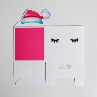 Коробка новогодняя для мини-букетов &laquo;С Новым годом&raquo;, глазки, 12 х 16,5 х 10 см , Новый год