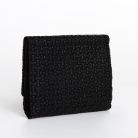 Кошелёк женский на кнопке, цвет чёрный Кошелёк женский на кнопке, цвет чёрный