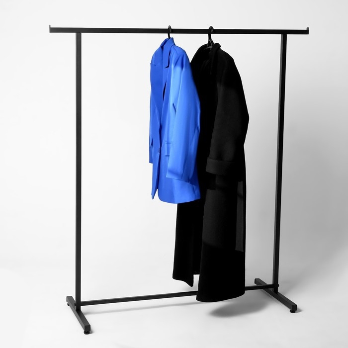 Вешало П образное размер L напольное с выносом 140&times;50&times;150 см, цвет чёрный