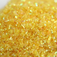 Пищевые блестки крупной фракции жёлтые, для капкейков, тортов и напитков, 5 г.
