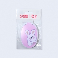 Зеркало складное «Зайка», с расчёской, 6,5 × 9,5 см Зеркало складное «Зайка», с расчёской, 6,5 × 9,5 см