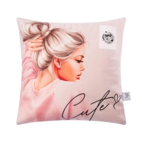 Наволочка декоративная Этель «Cute» 40х40 см, 100% п/э, велюр Наволочка декоративная Этель «Cute» 40х40 см, 100% п/э, велюр