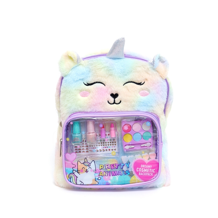 Набор косметики для девочки, рюкзак Набор косметики для девочки, рюкзак "Единорог", с наклейками