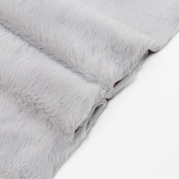Лоскут &laquo;Мех&raquo; на трикотажной основе, 100 &times; 150 см, цвет серый