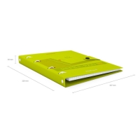 Тетрадь на кольцах, 80 листов в клетку, ErichKrause Neon, пластиковая обложка, на кнопке, блок офсет 100% белизна, МИКС Тетрадь на кольцах, 80 листов в клетку, ErichKrause Neon, пластиковая обложка, на кнопке, блок офсет 100% белизна, МИКС