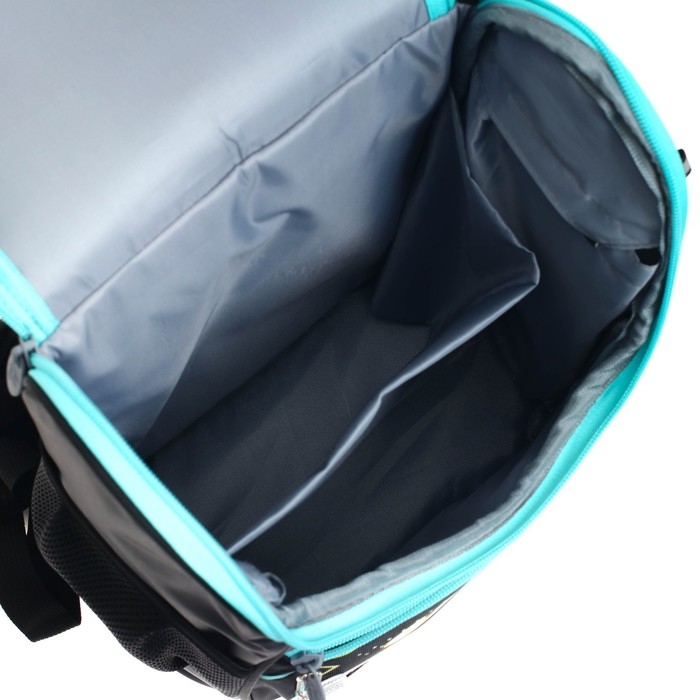 Ранец школьный Стандарт, 36 х 26 х 16 см, + мешок для обуви 40 х 32 см, Calligrata П Ранец школьный Стандарт, 36 х 26 х 16 см, + мешок для обуви 40 х 32 см, Calligrata П "Гейм", чёрный