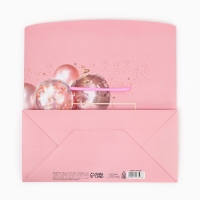 Пакет&mdash;коробка, подарочная упаковка, &laquo;Happy birthday&raquo;, 28 х 20 х 13 см