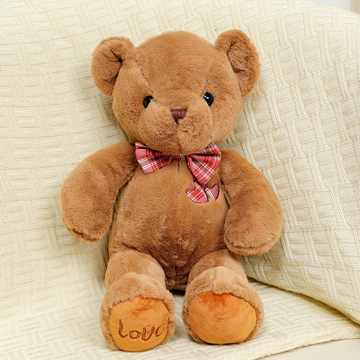 Мягкая игрушка «Мишка», с бантиком, 45 см, цвет коричневый Мягкая игрушка «Мишка», с бантиком, 45 см, цвет коричневый