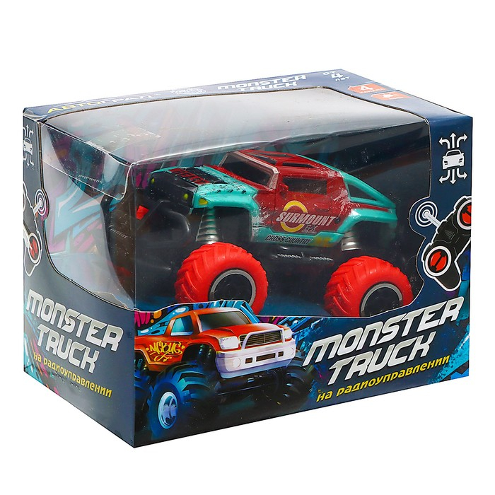 Джип радиоуправляемый &laquo;Граффити&raquo;, работает от батареек, цвет красный