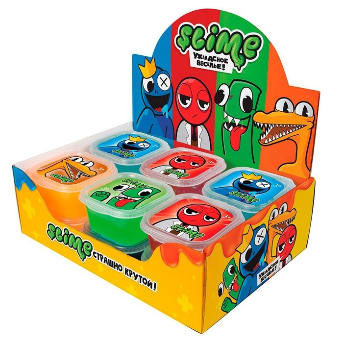 Слайм Шоу-бокс, Slime Monster, 12 шт., МИКС Слайм Шоу-бокс, Slime Monster, 12 шт., МИКС