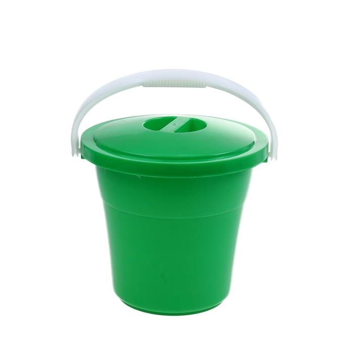 Ведро пищевое с крышкой &laquo;Евро&raquo;, 12 л, особопрочное, цвет МИКС