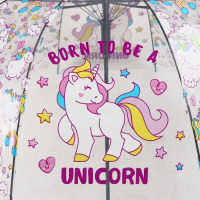 Зонт детский «Рожденный быть единорогом» цвета МИКС Зонт детский «Рожденный быть единорогом» цвета МИКС