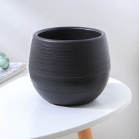 Горшок для цветов с поддоном &laquo;Япония&raquo; 1,2 л, цвет белый-коричневый