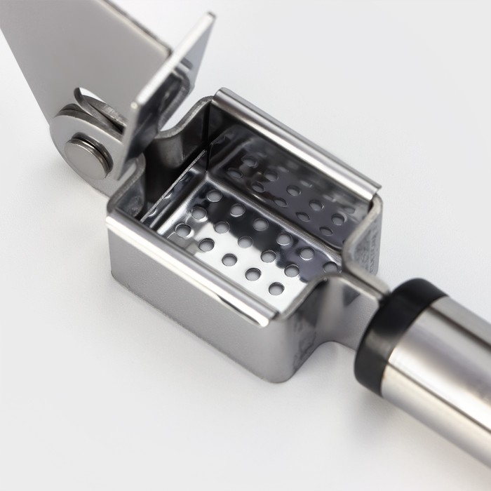 Пресс для чеснока Доляна &laquo;Помощник&raquo;, 18 см, цвет серебристый