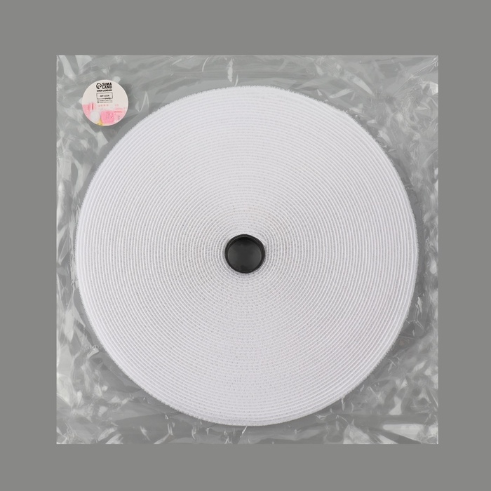 Липучка гибридная, 20 мм × 25 ± 1 м, цвет белый Липучка гибридная, 20 мм × 25 ± 1 м, цвет белый