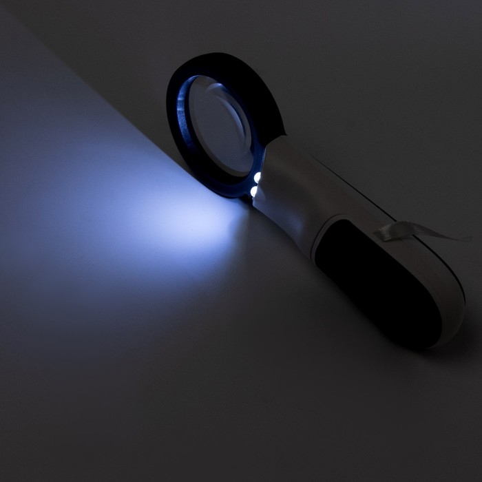 Лупа классическая, линза 45мм, подсветка