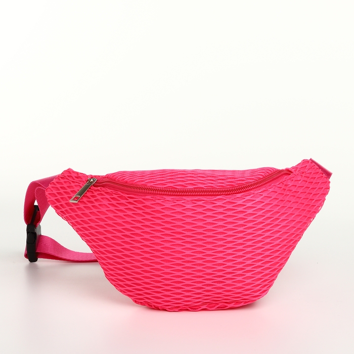 Поясная сумка на молнии, цвет розовый Поясная сумка на молнии, цвет розовый