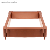Грядка пластиковая, 55 × 55 × 13 см, терракотовая, «Плюс» Грядка пластиковая, 55 × 55 × 13 см, терракотовая, «Плюс»