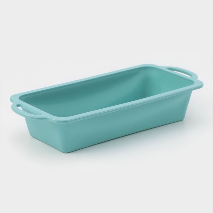 Форма для выпечки «Хлеб», силикон, 31,5×14×6,5 см, цвет бирюзовый Форма для выпечки «Хлеб», силикон, 31,5×14×6,5 см, цвет бирюзовый