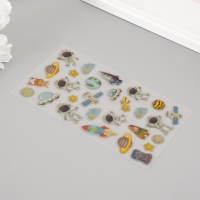 Наклейка пластик "Космос нас ждёт" 20х9 см