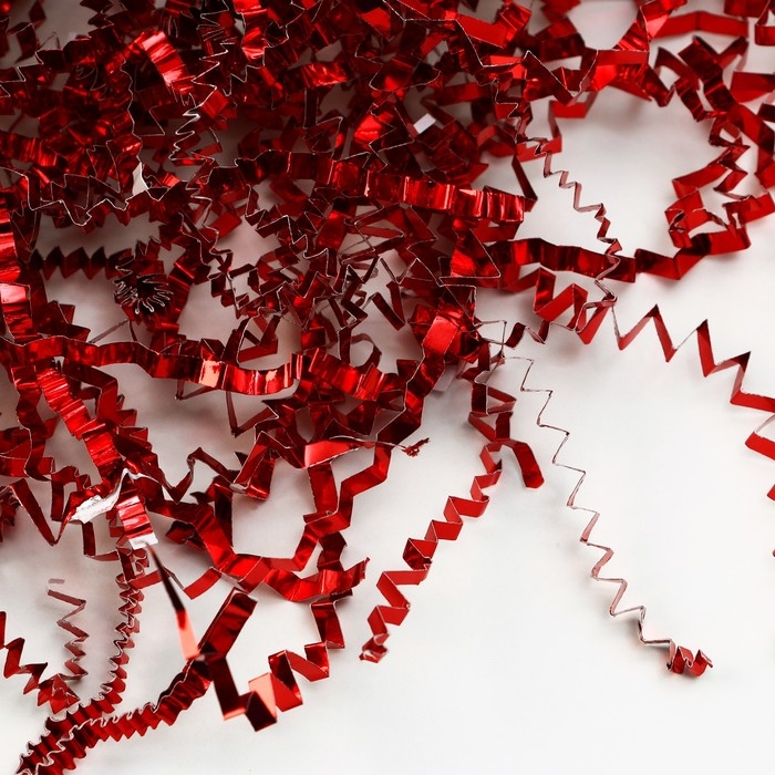 Наполнитель для шаров и подарков, упаковка, &laquo;Бордо&raquo; , 15 х 26 см