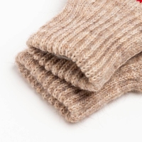 Новый год. Варежки двойные детские, цвет бежевый/пингвин, размер 14 (6-9 лет) Новый год. Варежки двойные детские, цвет бежевый/пингвин, размер 14 (6-9 лет)