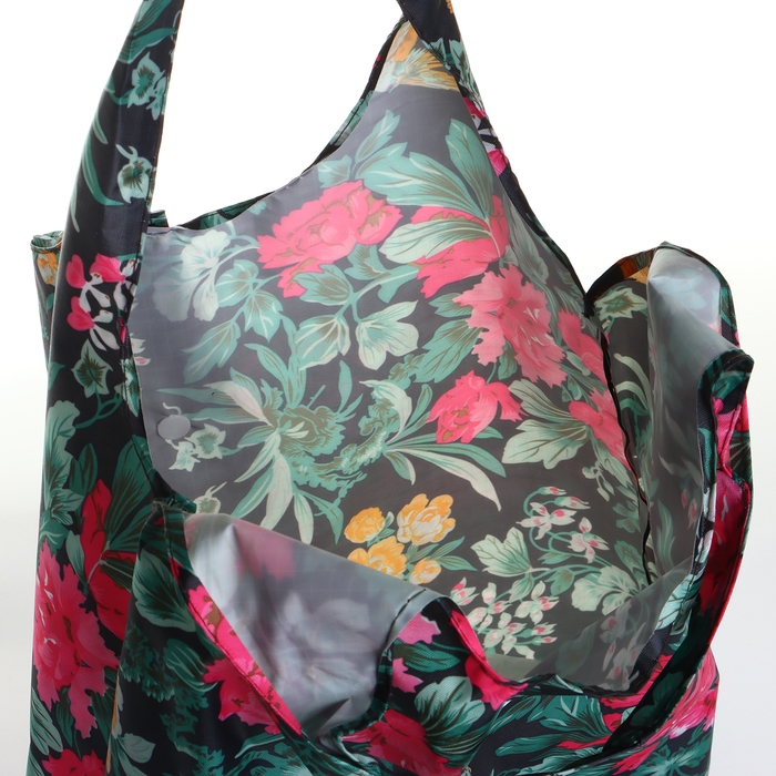 Сумка хозяйственная на кнопке, складная, цвет разноцветный