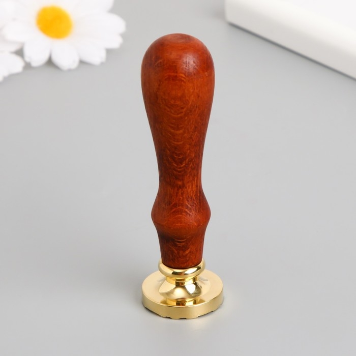 Печать для сургуча с деревянной ручкой Печать для сургуча с деревянной ручкой "Лебеди бумажные" 9х2,5х2,5 см