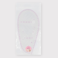 Лекало портновское метрическое &laquo;Капля&raquo;, 26 &times; 12,5 см, толщина 0,5 мм, цвет прозрачный